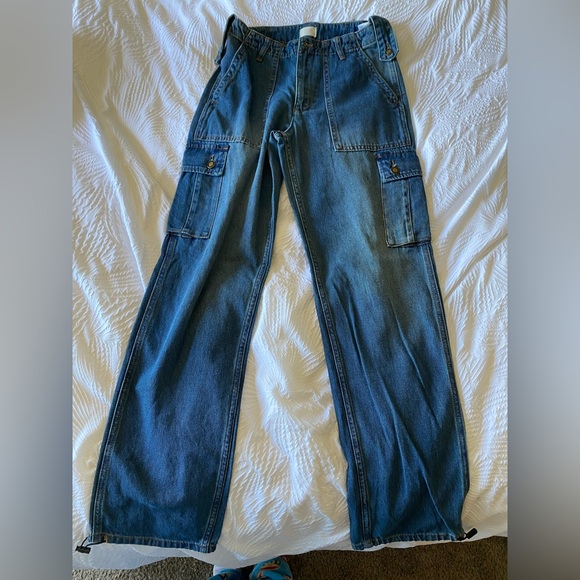 Womens size 25 Baggy Wide Leg Jeans pack of 4 - Picture 2 of 5